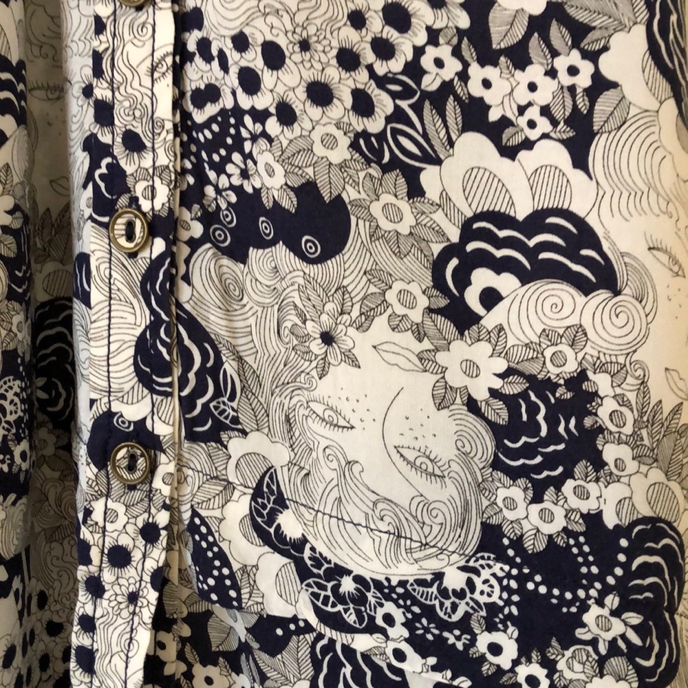 Maeve Racerback Style Flowy Button Tank - Picture 2 of 4